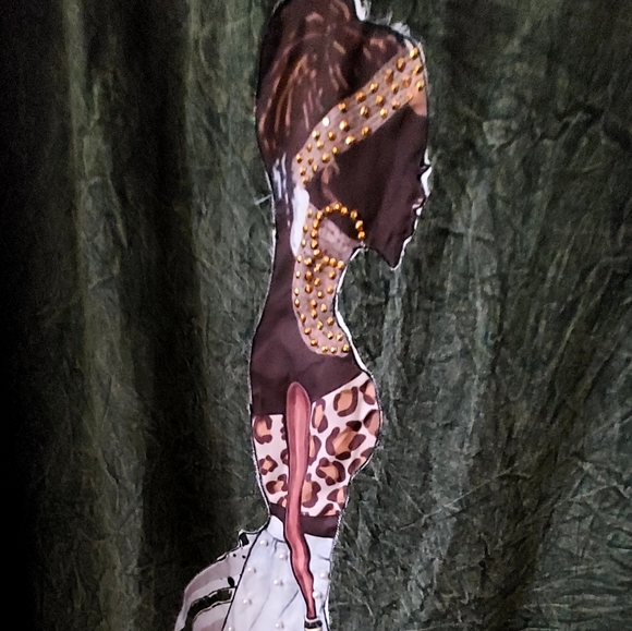 Acid-Wash Olive green swing jacket/dress - Picture 9 of 16